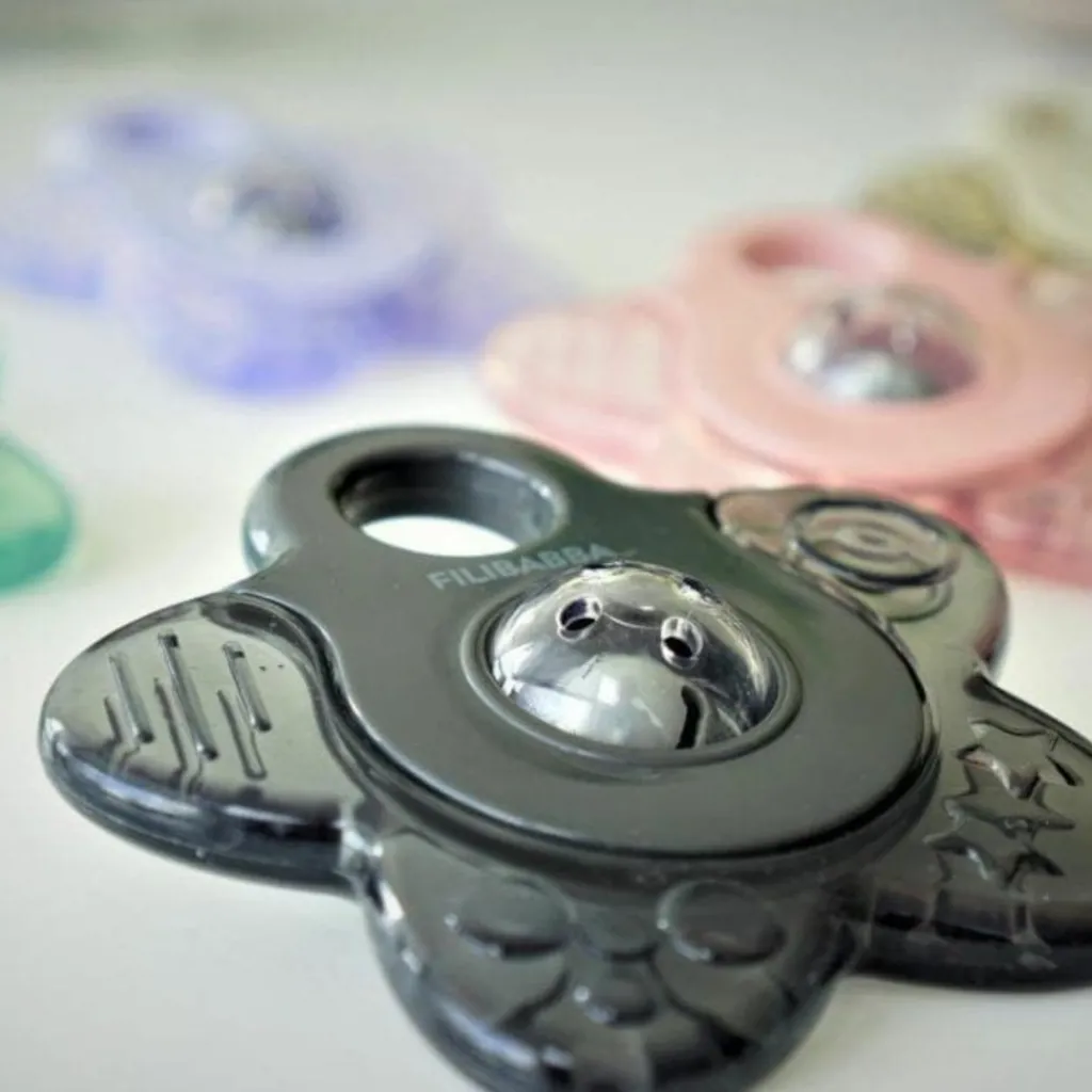 Lot de 2 anneaux de dentition étoile gris Jouet / Anneau De Dentition