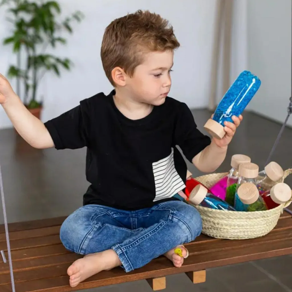 Lot de 3 bouteilles sensorielles Sound Eco Bouteille Sensorielle