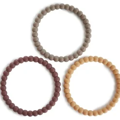 Hot Lot de 3 bracelets de dentition Pearl Berry-Marigold-Khaki Jouet / Anneau De Dentition