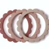 Clearance Lot de 3 bracelets de dentition Flower Rose-Blush-Shifting sand Jouet / Anneau De Dentition