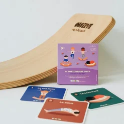 Discount Lot de 10 cartes postures de Yoga (à réaliser sur une planche d'équilibre) Parcours De Motricité