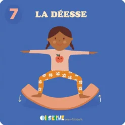 Discount Lot de 10 cartes postures de Yoga (à réaliser sur une planche d'équilibre) Parcours De Motricité