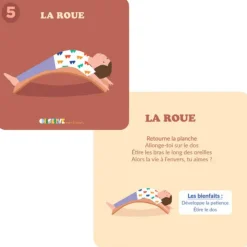 Discount Lot de 10 cartes postures de Yoga (à réaliser sur une planche d'équilibre) Parcours De Motricité