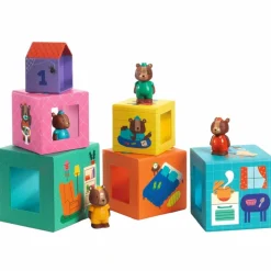 Online Lot de 5 cubes TopaniHouse Jouet À Empiler
