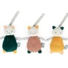 Hot Lot de 3 doudous chats sensoriels Stimuli Doudou Plat
