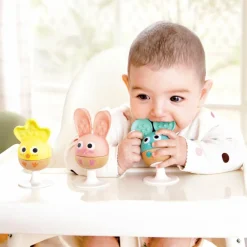 Lot de 3 hochets à ventouse Animaux Hochet