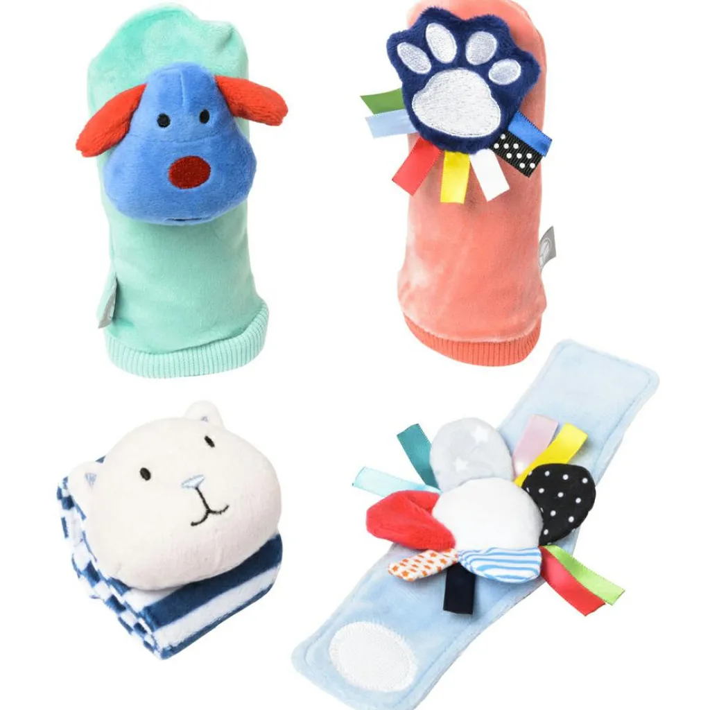 Hot Lot de 4 hochets pieds et poignets Hochet