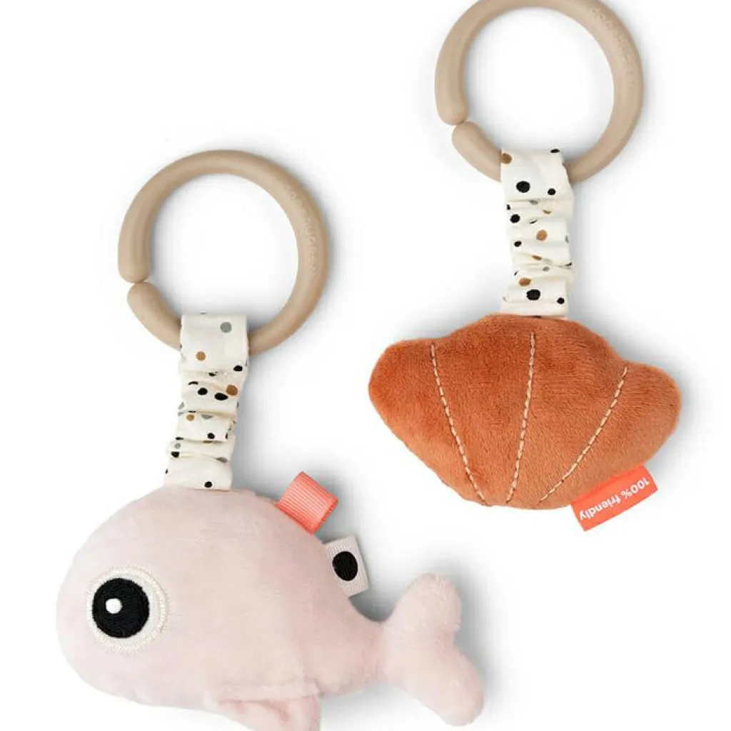 New Lot de 2 jouets d'éveil à suspendre Wally rose Jouet D'Activités À Suspendre