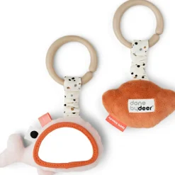 New Lot de 2 jouets d'éveil à suspendre Wally rose Jouet D'Activités À Suspendre