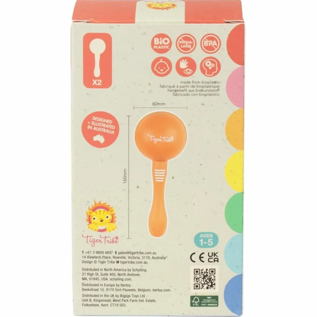 Clearance Lot de 2 maracas Instrument De Musique