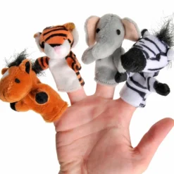 Online Lot de 8 marionnettes à doigt animaux sauvages Marionnettes Et Théâtre