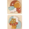 Sale Lot de 2 puzzles bébé en bois Puzzle