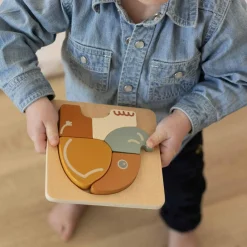 Sale Lot de 2 puzzles bébé en bois Puzzle