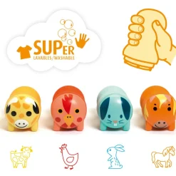 Discount Lot de 4 tampons Animaux de la ferme Dessin Et Peinture