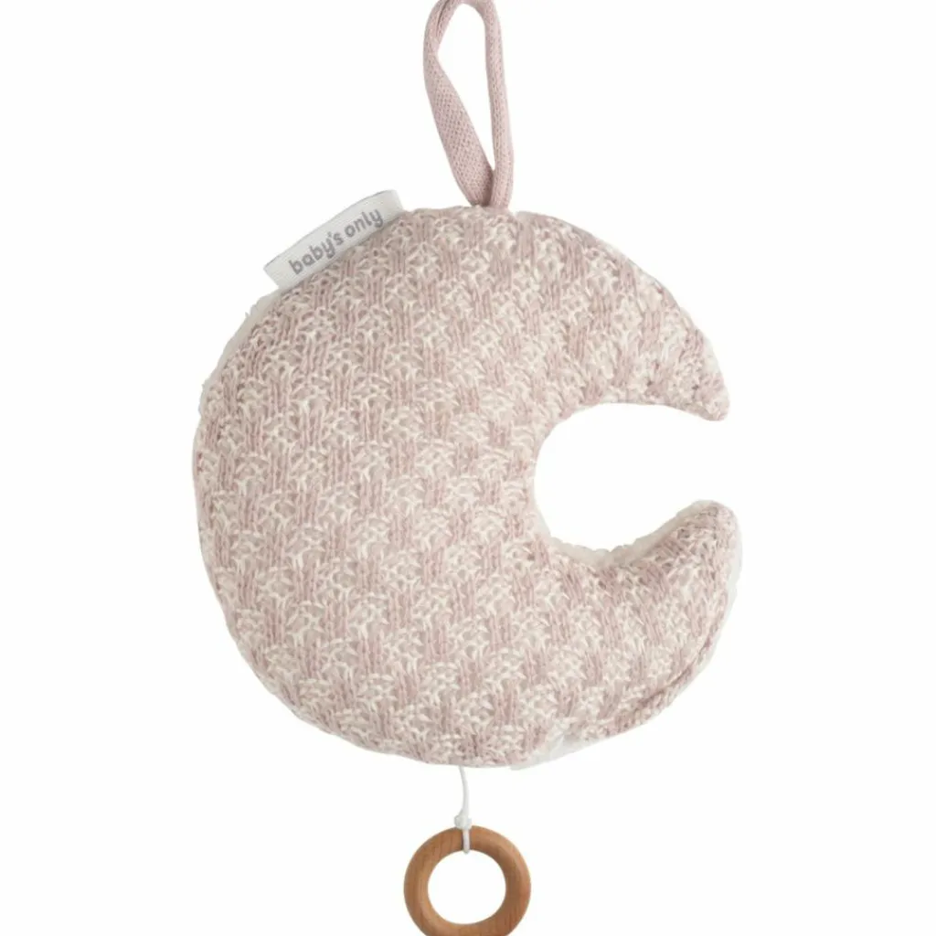 New Lune musicale à suspendre Happiness Vieux Rose Peluche Musicale