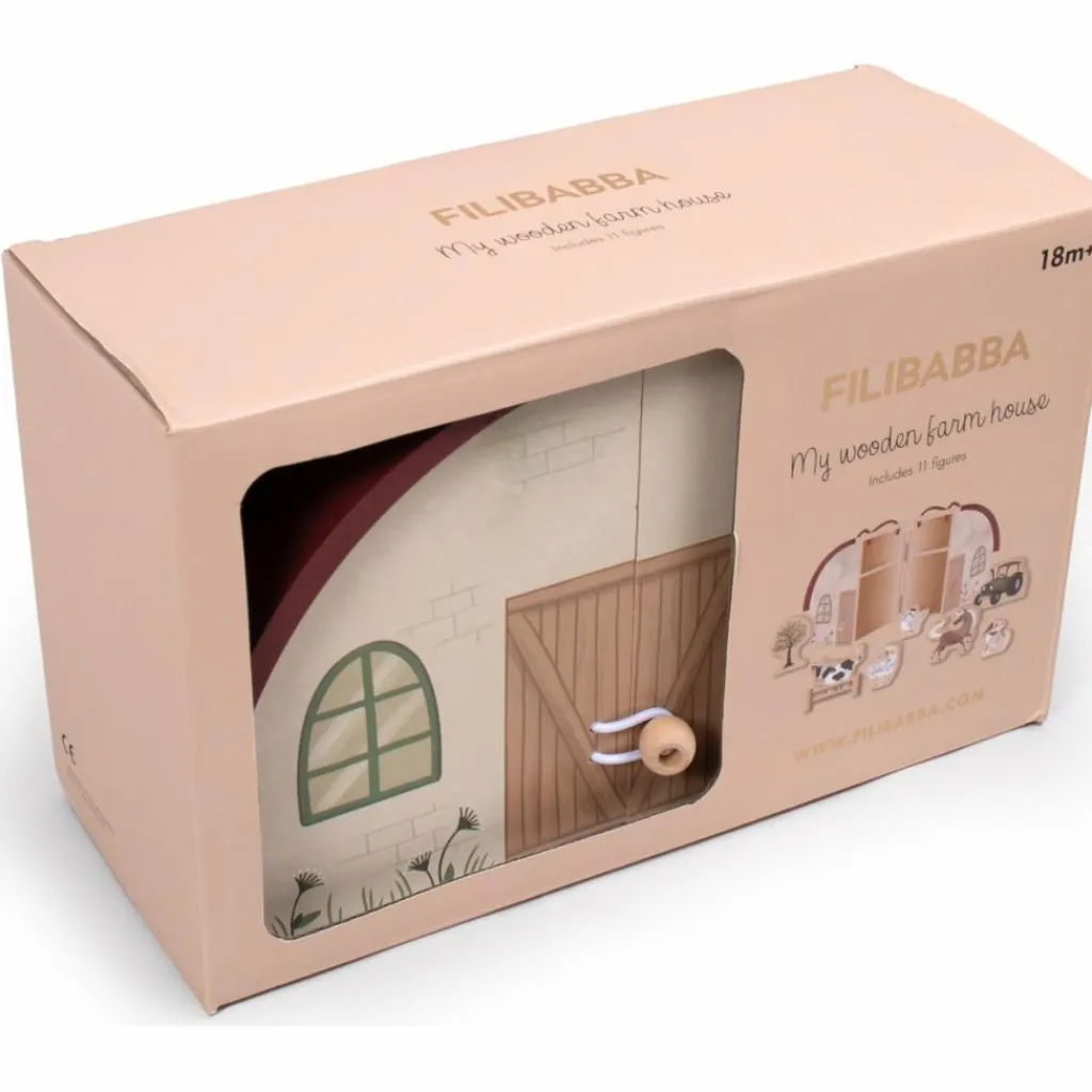 Outlet Ma ferme en bois et ses animaux Maison De Poupée Et Univers De Jeu