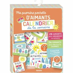 Sale Ma pochette d'aimants Calendrier de la semaine Apprentissage Du Temps Et Quotidien