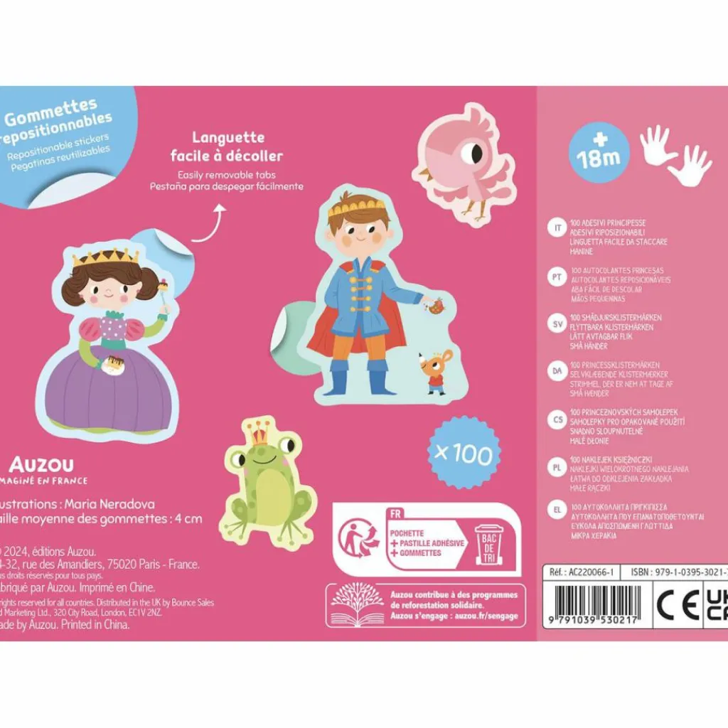 Sale Ma pochette de 100 gommettes Princesses Activités Manuelles
