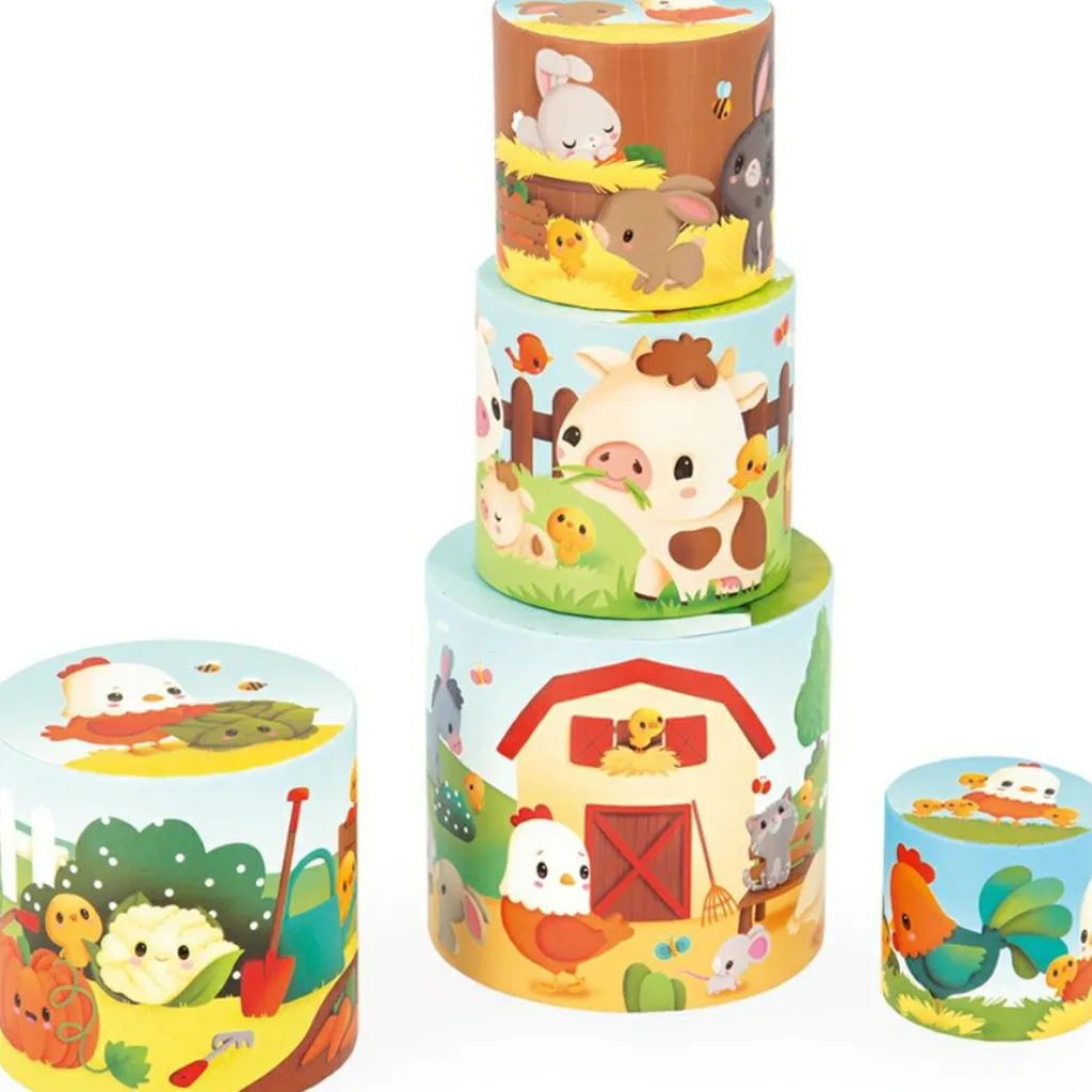 Outlet Ma première pyramide à empiler Ferme poule (6 pièces) Jouet À Empiler