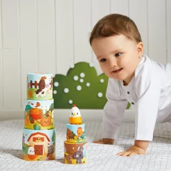 Outlet Ma première pyramide à empiler Ferme poule (6 pièces) Jouet À Empiler