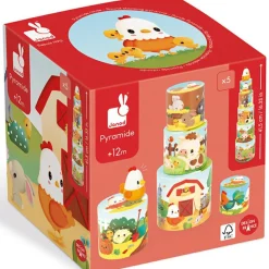 Outlet Ma première pyramide à empiler Ferme poule (6 pièces) Jouet À Empiler