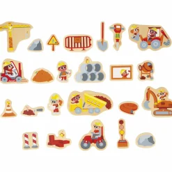 Outlet Magnets Engins de chantier (24 pièces) Jeu Magnétique