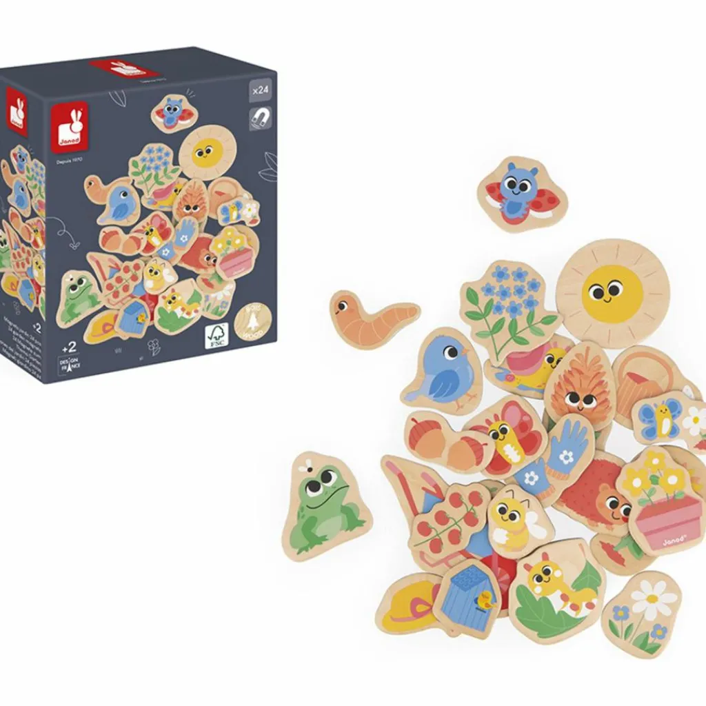 New Magnets Jardin (24 pièces) Jeu Magnétique
