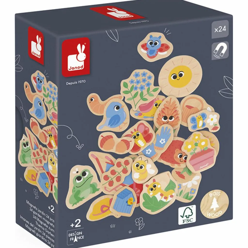 New Magnets Jardin (24 pièces) Jeu Magnétique