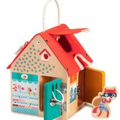 Discount Maison d'apprentissage à verrous Jeu De Motricité Fine