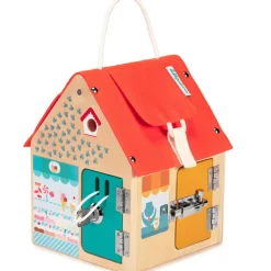 Discount Maison d'apprentissage à verrous Jeu De Motricité Fine