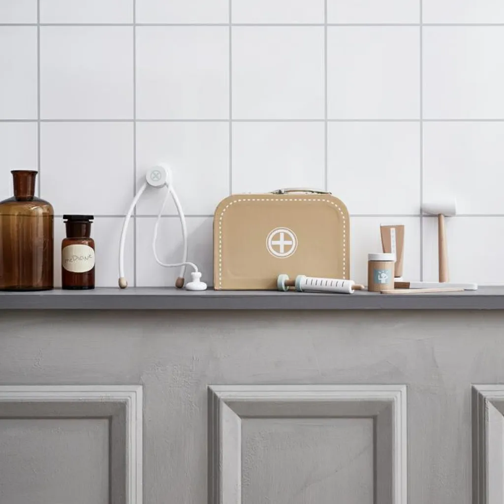 Mallette et accessoires de Docteur en bois Docteur / Vétérinaire