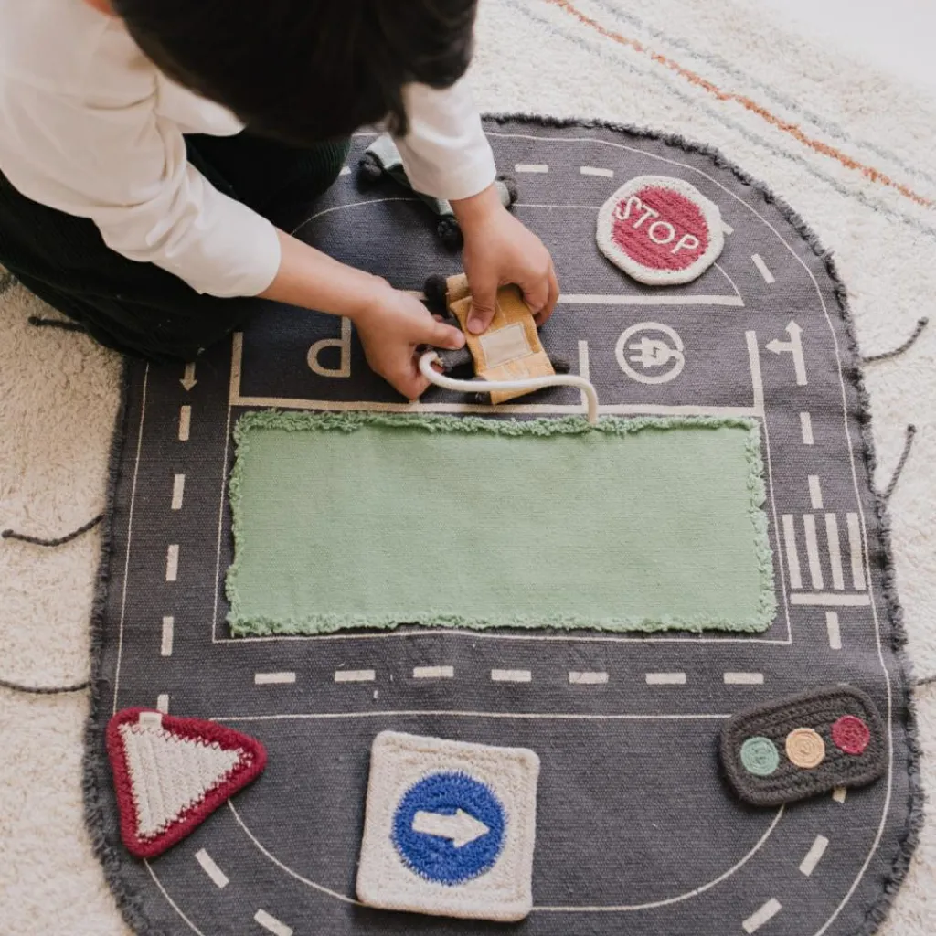 Mallette textile Green Toy Eco City Jeu De Motricité Fine