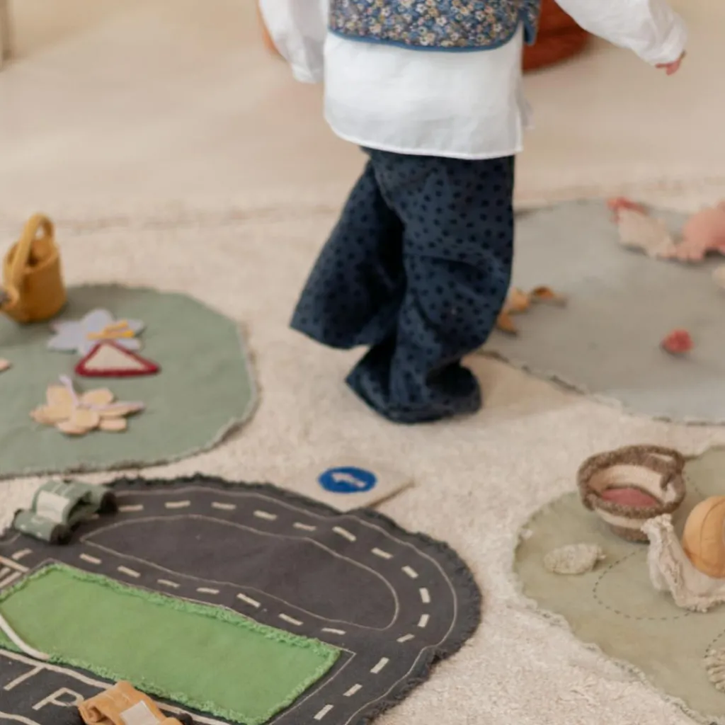 Mallette textile Green Toy Eco City Jeu De Motricité Fine