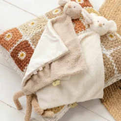 Sale Maxi doudou attache sucette Teddy Lapin Beige Doudou Attache Sucette