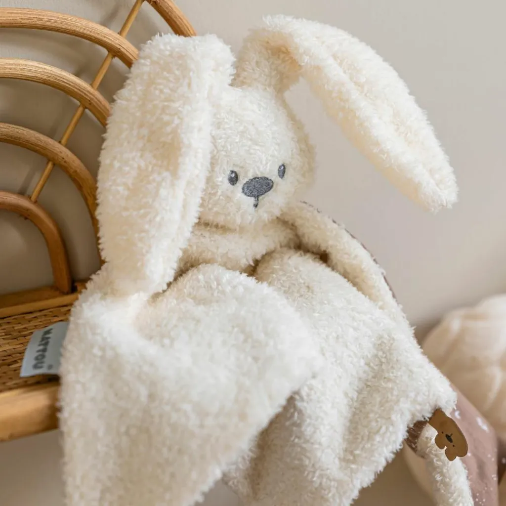 New Maxi doudou Lapidou Glow phosphorescent Vanille Doudou Attache Sucette