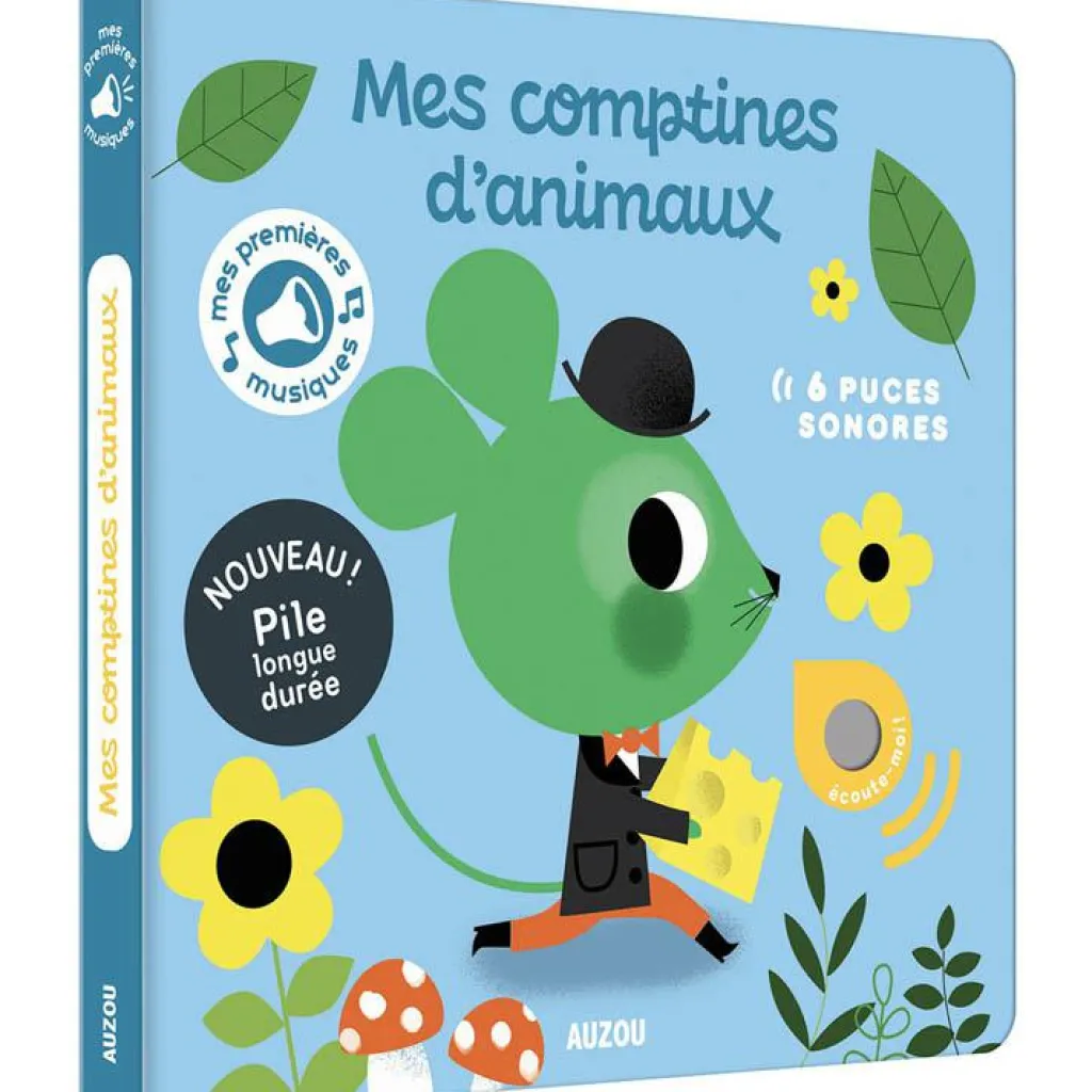 Hot Mes comptines d'animaux Mes premiers sonores Livre Sonore