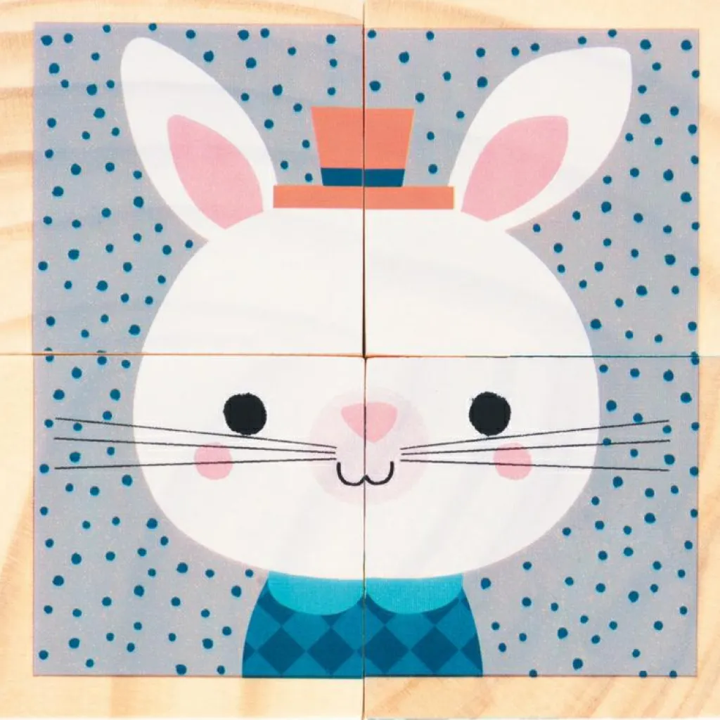 New Mes premiers cubes Portraits de la forêt (4 cubes) Puzzle