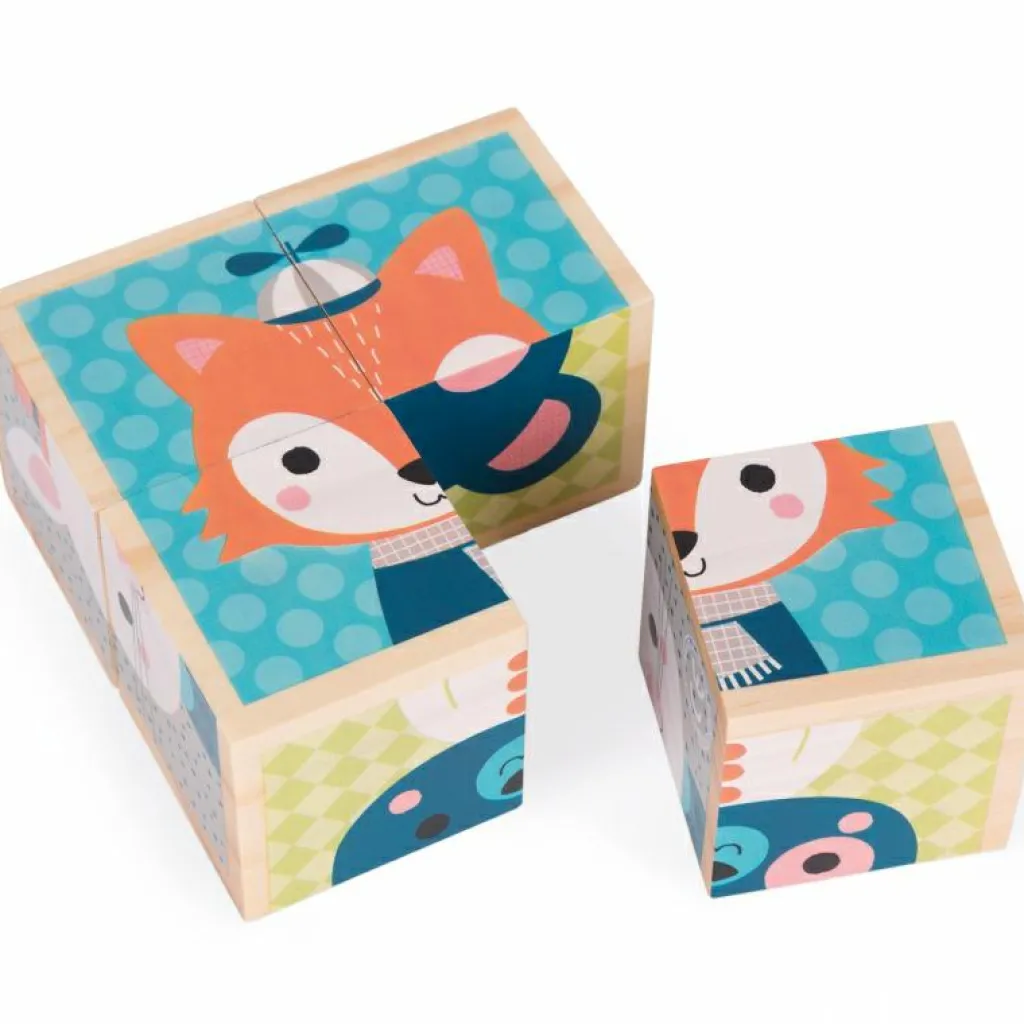 New Mes premiers cubes Portraits de la forêt (4 cubes) Puzzle