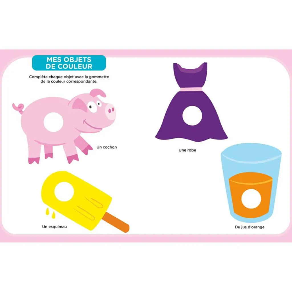 Hot Mes premières gommettes P'tit Loup - Les couleurs Activités Manuelles