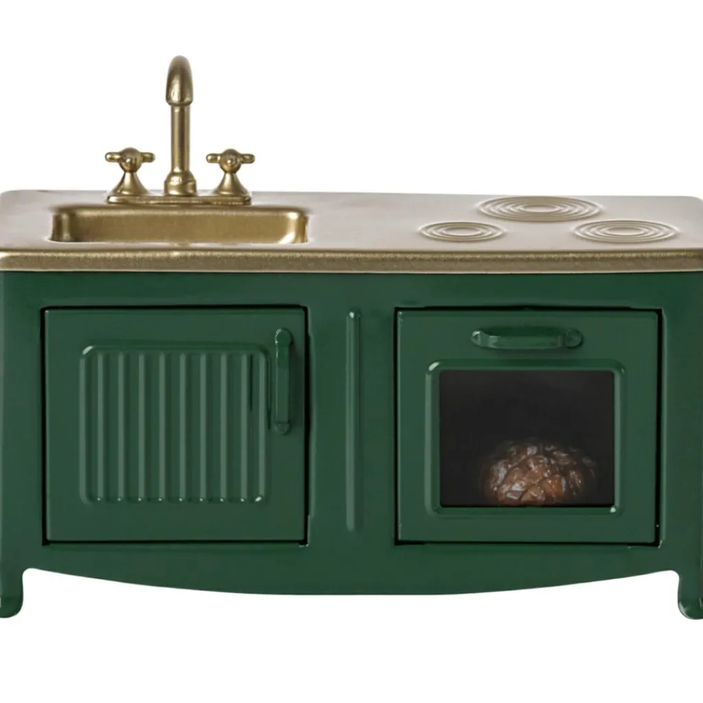 Hot Meuble de cuisine vert foncé Accessoires Pour Univers De Jeu