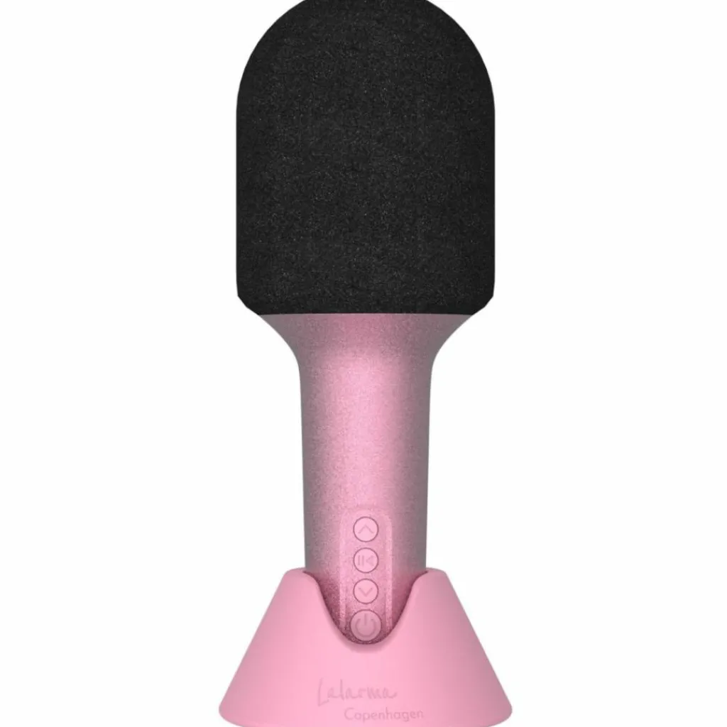 Online Microphone Bluethooth avec haut-parleur intégré Glitter rose Micro Karaoké