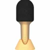 Online Microphone Bluethooth avec haut-parleur intégré Glitter or Micro Karaoké