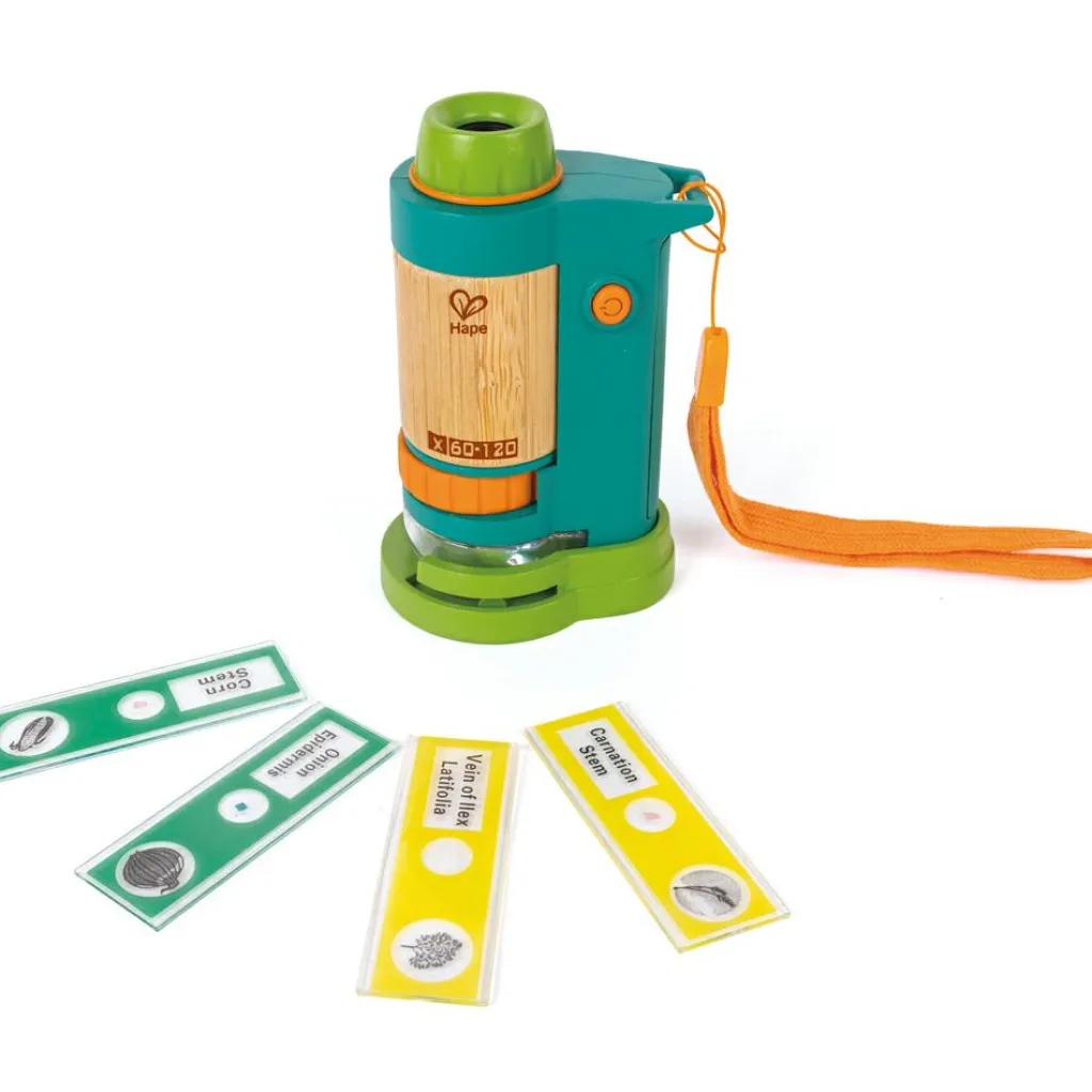 New Microscope en bambou Jeu D'Imitation 1Er Âge