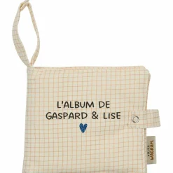 Sale Mini album photo Gaze Petits Carreaux (personnalisable) Album Photo Tissu