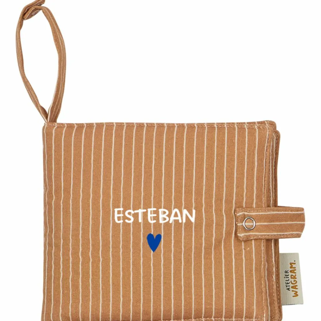 Mini album photo Rayures Fines (personnalisable) Album Photo Tissu