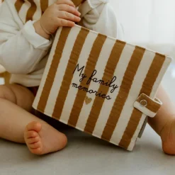 Outlet Mini album photo Rayures Larges (personnalisable) Album Photo Tissu