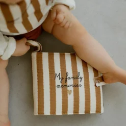 Outlet Mini album photo Rayures Larges (personnalisable) Album Photo Tissu