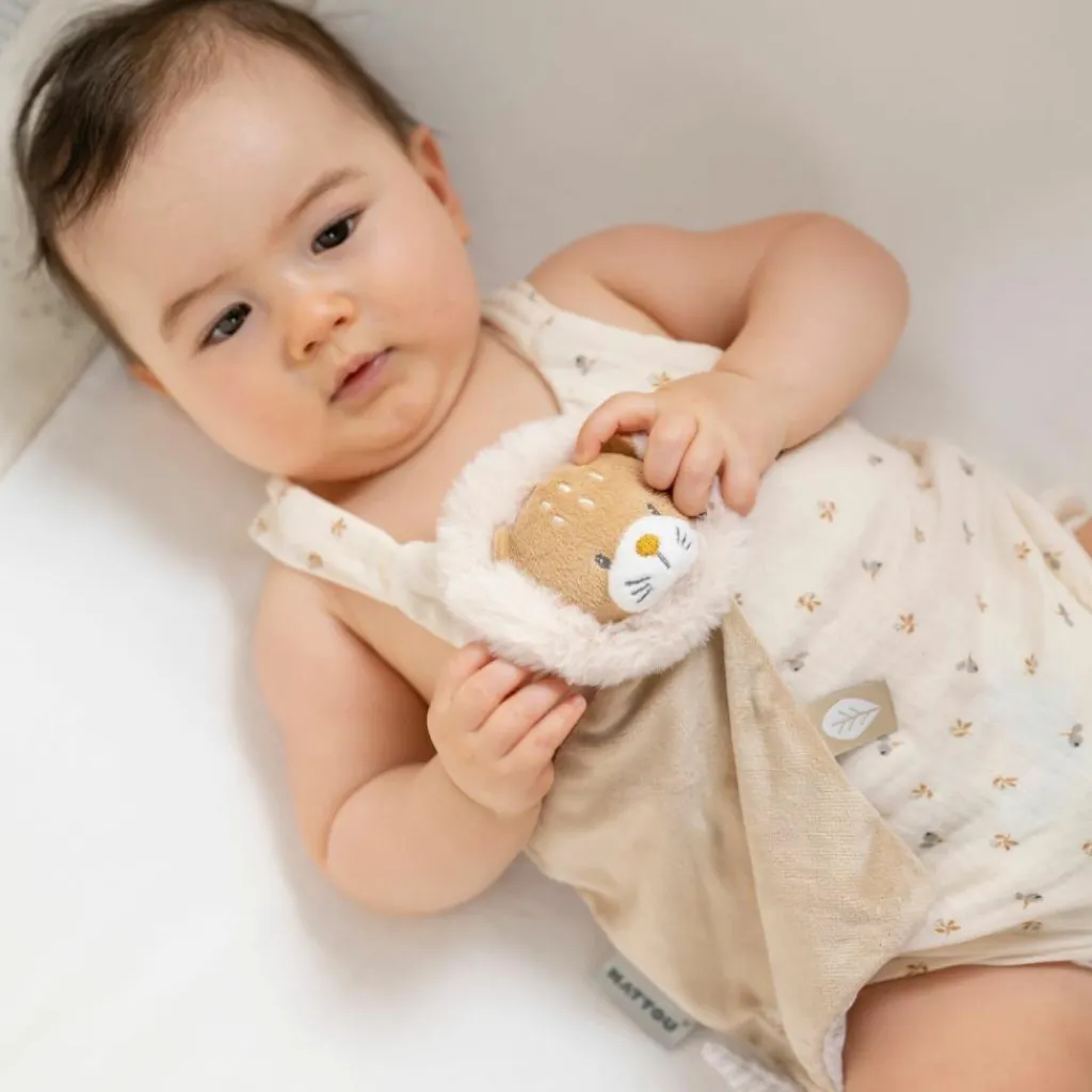 Clearance Mini doudou attache sucette Ernest le Lion (19 cm) Doudou Attache Sucette