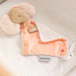 Outlet Mini doudou attache sucette Oli L'éléphant (19 cm) Doudou Attache Sucette