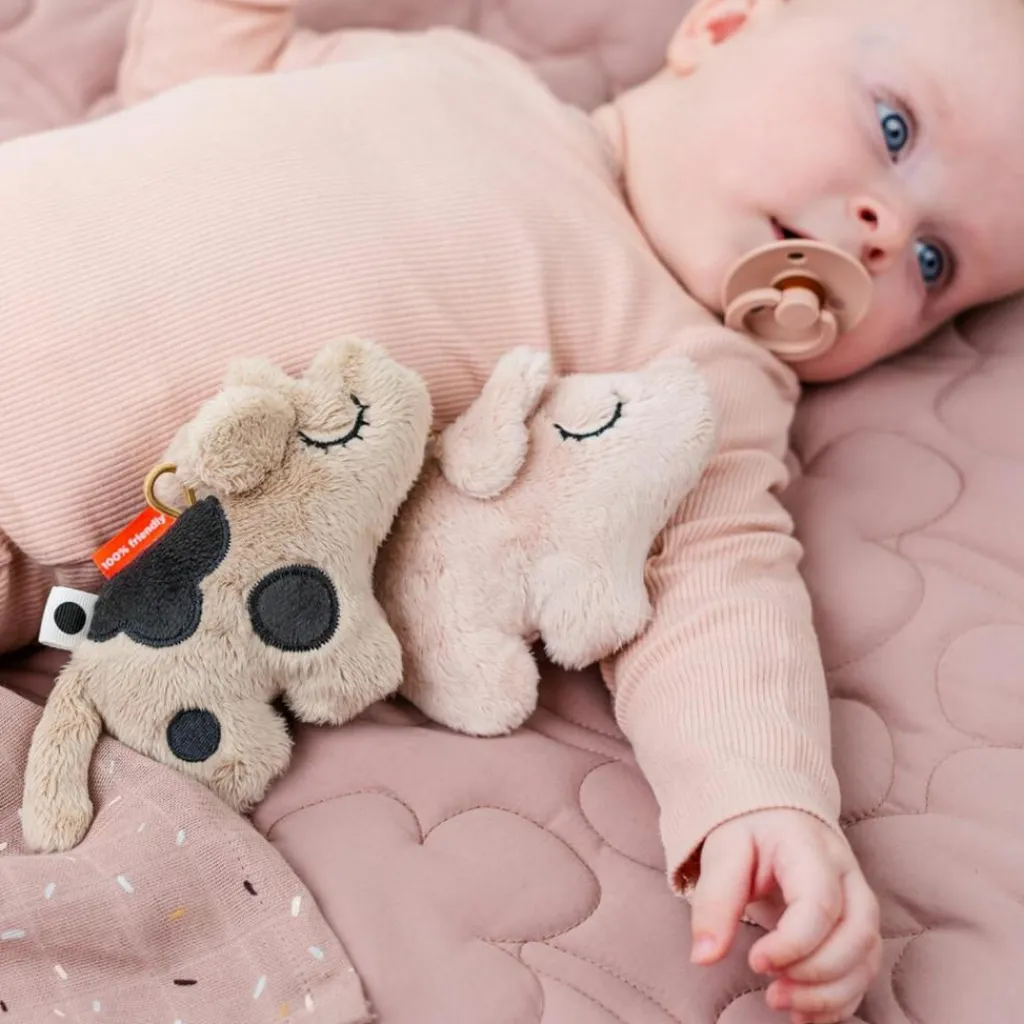 Mini hochet sensoriel Pigee Rose Hochet